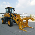 Wheel Loader With Log Clamp